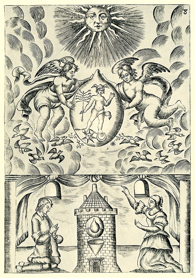 Planche du Mutus Liber alchimique